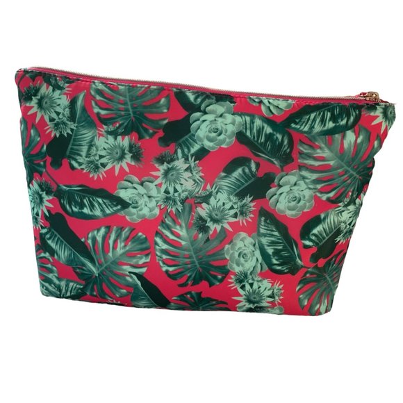 Nicole Miller New York Palm Tree Toiletry Bag Large Travel Bag 4 Compartments - Picture 2 of 13